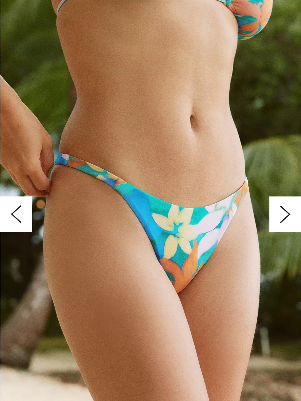 NWT Billabong Bikini Aqua Flores Sunni Scrunch Bottom – Turquoise | Size Small